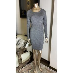 Chanel Grey Mid-Length Wool Dress (Size FR38)